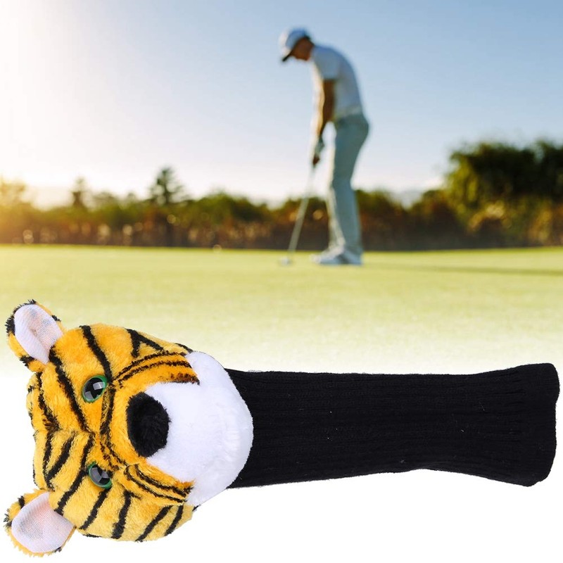 Joyzan Golf Headcover, Club Cover Protect Driver, Tiger Pattern, Plush,