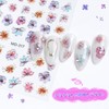 Chisafly Nail Seal, Flower Nail Sticker, Hydrangea, Hydrangea, Foil Stamping,