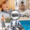 Tudomro 1 Piece Men's Body Wrap Towel Adjustable Soft Wearable