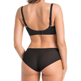 Teyli Women's Minimiser Bra with Underwire Bra Large Sizes Bra Large Breasts Comfort Strong Hold Bra Women's Underwired Minimiser Bra Women's Bra, black, 70J