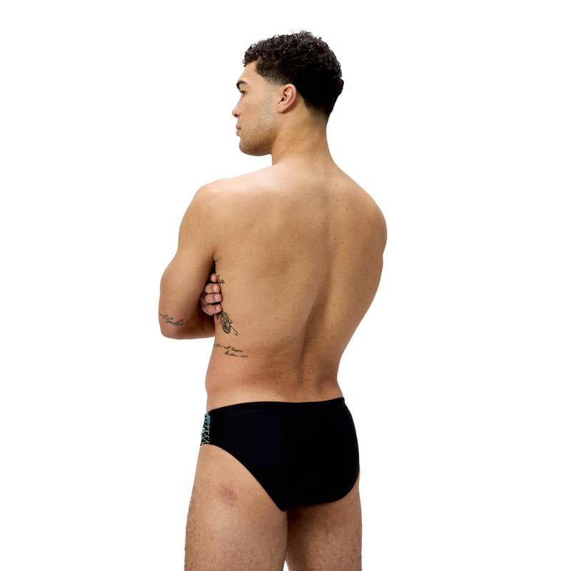 Speedo Men's Medley Logo 7cm Brief Swim Trunks Swimmers Green