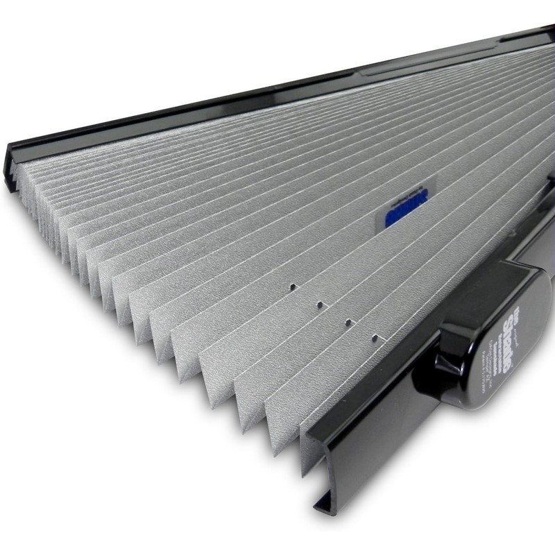 25 inch Large Fit Retractable Shade Auto Windshield Sunshade Silver