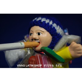 ★ Ekeko 15 cm Yellow ★ Now wairu-ro Fruit Necklace Only for One For All. ekeko Doll 15 cm Yellow Yellow [shop VIVAS Latin Shop Original Model] made in Peru