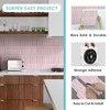 Commomy Thicker Pink Peel and Stick Backsplash - 10 pcs