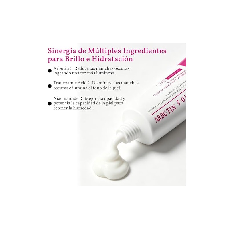 2PCS Ar - butina Crema Faciales,Textura ligera, Absorción rápida