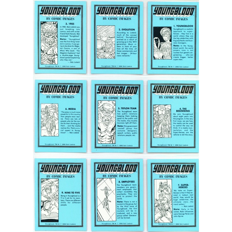 Comic Images Youngblood Trading Card Base Set