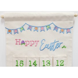 Easter Countdown Calendar Canvas Wall Hanging for Families and Kids by Pockets of Learning
