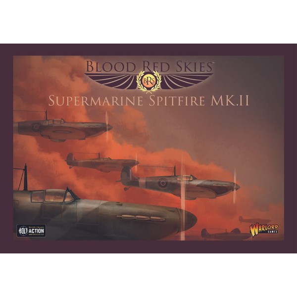 Blood Red Skies Spitfire MKII Squadron 1:200 WWII Mass Air Combat War Game