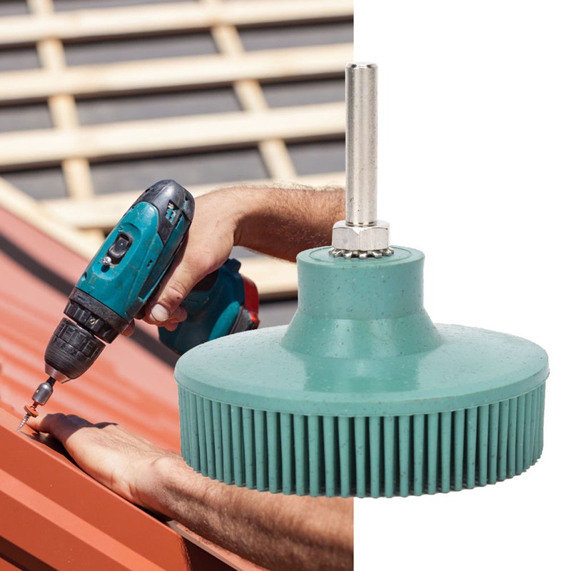 3 Inch Bristle Disc Emery Rubber Abrasive Brush Deburring Polishing