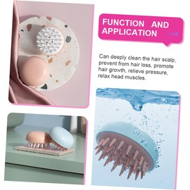 Anneome 3Pcs Shampoo Brush Hair Cleaning Scalp Massager for Adults Ergonomic Design Comfortable Grip for All Hair Types Includes Brushes