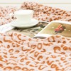 Orange Blanket Women Soft Fleece Blankets Lightweight Coral Fuzzy Warm