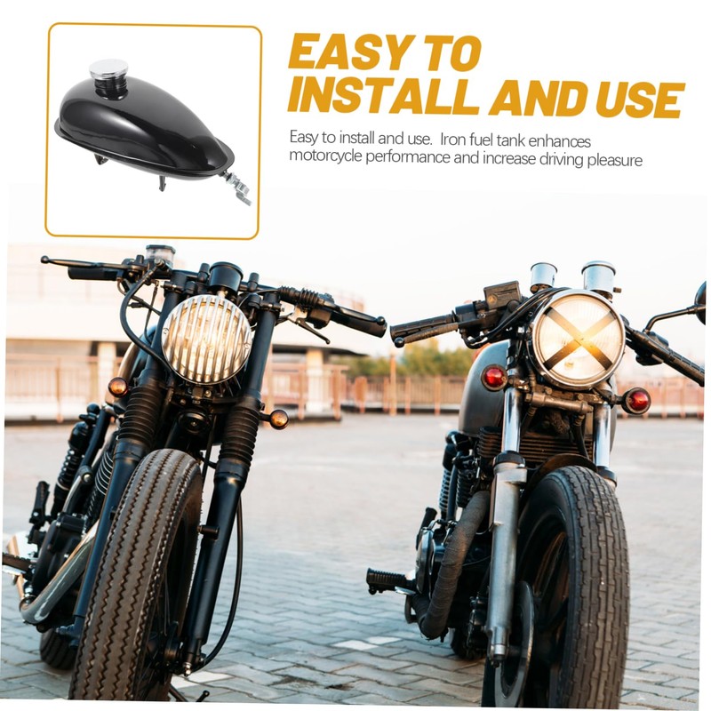 ABOOFAN Mini Bike Gas Tank for Engines Durable Iron Motorcycle
