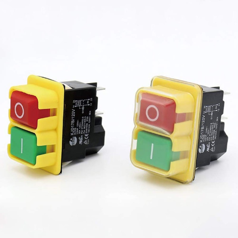KEDU KJD17B 120V/16A 4 Pins Industrial Electromagnetic Switch Waterproof ON