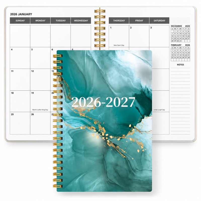 2026–2027 A5 Planner for Weekly & Monthly Planning – Spiral
