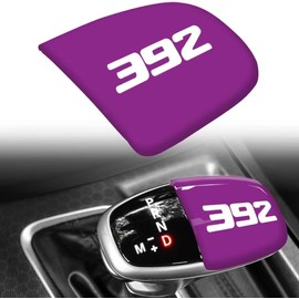 TOOLEPIC for Dodge Challenger Charger Durango Accessories 2015-2023 - Gear Shifter Knob Cover- ABS Plastic with 392 Style Surface, Perfect for Decoration – Violet Purple