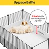 Oneluck Guinea Pig Cage,Indoor Habitat Cage with Waterproof Plastic Bottom,Playpen