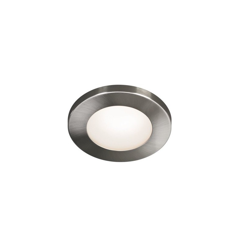 Solid Ceiling Light, Metal, E14, Silver, 0 x 0 x