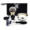 5 pieces shaving kit gift for men (5 edge razor,