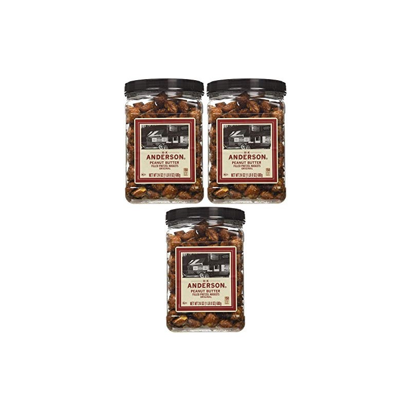 Peanut Butter Nuggets Pretzel, 24-oz. Set of 3