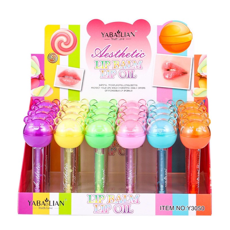 BeauFairy 2-in-1 Lip Balm Lip Gloss Set, 6 Pieces, Lip