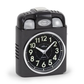Atlanta Alarm Clock 13,5x16 cm, Plastic Black