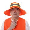 Unisex High Visibility Reflective Bucket Hat Mesh Wide Brim Work