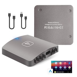 Podofo Android Auto Wireless Adapter, Kabelloser Android Auto Dongle für Original Kabelgebundene USB Autoradio Autos Konvertieren Sie Kabelgebundenes in Kabelloses Android Auto