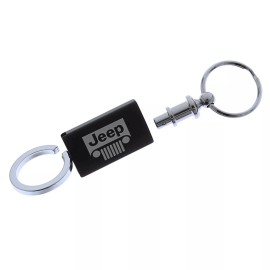Jeep Grill Valet Pull Apart Key Chain (Black)