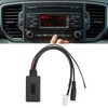 Car Bluetooth Audio Cable Adapter with Microphone Hands Free Replacement