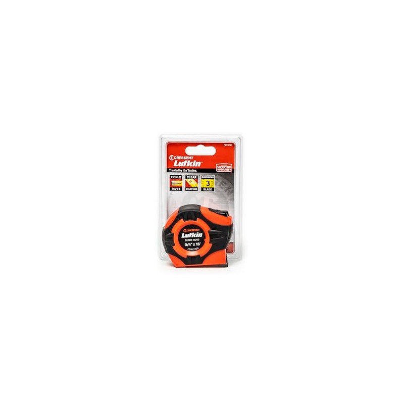 Crescent Lufkin PQR1316N - Cinta métrica con revestimiento amarillo Quikread®
