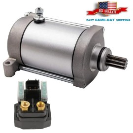 H&H bros For Yamaha Rhino 660 Starter w/ Relay Solenoid YXR660F YXR660FSE 4x4 2007
