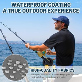 Solar Fan Hat for Men & Women, Rechargeable via Solar/USB, Portable Foldable Wide Brim Sun Hats with Built-in Fans, UPF 50+ Outdoor Fishing Hiking Gardening Summer Cooling Hat Dark Gray