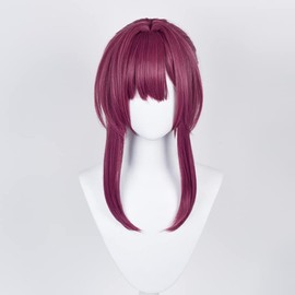 Kafka Wig, Star Rail Wig, Cosplay, March, Himeko, Kafka Tanjo, Cosplay Costume, Wig, High Temperature, Heat Resistant, School Festival, Cosplay Honkai Star Rail Wig with Net