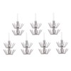 GRIRIW 7Pcs Luminous Stainless Steel Fishing Hooks Durable Squid Hooks