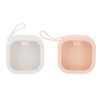 2pcs Hair Tie Organizer Box Multifunctional Transparent Top Hair Accessory