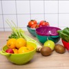 ASEANAO Heavy Duty 6 Inch Mini Food Colander with Double