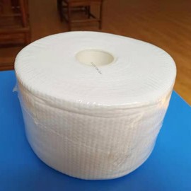 Disposable Organic Cotton Facial Towel Roll, Non-woven, Soft Cleansing Towel for Beauty Salons, Simple Plastic Encapsulated (Thick Large) Volume 10ea