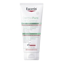 Eucerin DermoPure Triple Effect Crema Corporal (200ml) Anti-Imperfecciones, Anti-Manchas, Anti-Brillo, Calma e hidrata, ideal para piel grasa o con...