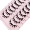 Natural False Eyelashes Faux Mink Lashes Wispy Cat Eye Lashes