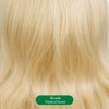 Blonde Curly Womens Wig Retro Wig with Bangs Shoulder Length