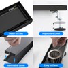 Fibetter Linear Shower Drain 12 Inch Black Rectangular Floor Drain