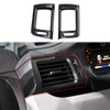 Carbon Fiber Dashboard Air Vent AC Outlet Cover Trim For