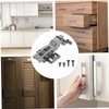 COHEALI 4pcs Silent Hydraulic Soft Close Cabinet Hinges for Aluminum