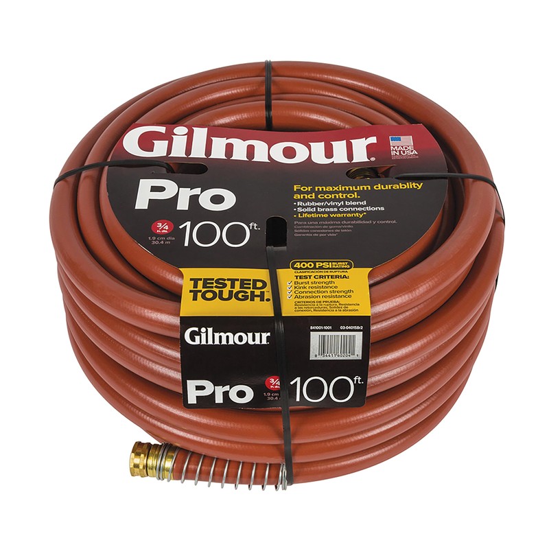 Gilmour Pro Commercial 3/4" x 100' Heavy Duty Water Hose,