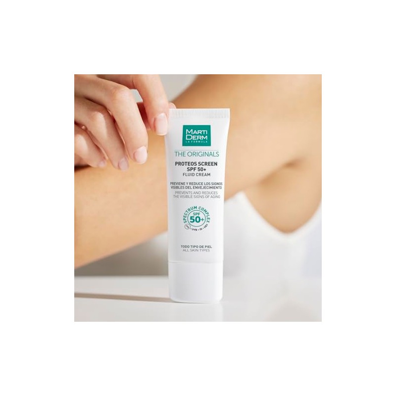 MartiDerm Proteos Screen SPF 50+ - Crema antiedad con protector