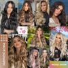 4PCS Clip in Hair Extensions for Women 20 Inch Honey
