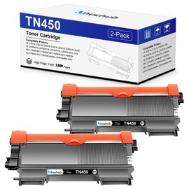 TN450 Black Toner Cartridge Replactment for Brother TN-450 TN420 TN-420 Toner for HL-2270DW HL-2230 HL-2240D HL-2280DW MFC-7360N MFC-7860DW DCP-7065DN Intellifax 2840 2940 Printer - 2 Pack