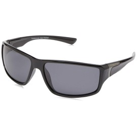 Coyote Eyewear P-37 Sportsman's Polarized Sunglasses, Black Frame, Gray Lens