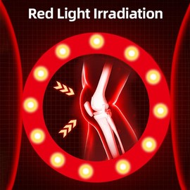 Knee Massager with Heat and Compression, 2025 Upgraded 3 Modes Cordless Heated Knee Massager, 3 Heating Levels & 3 Pressing Levels & 3 Vibration Levels, Gifts for Grandma, Grandpa, Family, Friends