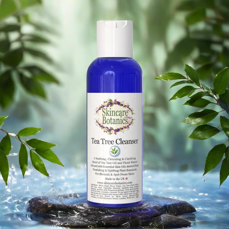 Skincare Botanics Tea Tree Cleanser, Toner & Moisturiser Set for